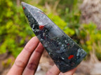 Polished Bloodstone Display Crystals x 2 From Swaziland - Toprock Gemstones and Minerals 