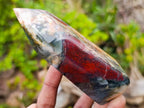 Polished Bloodstone Display Crystals x 2 From Swaziland - Toprock Gemstones and Minerals 