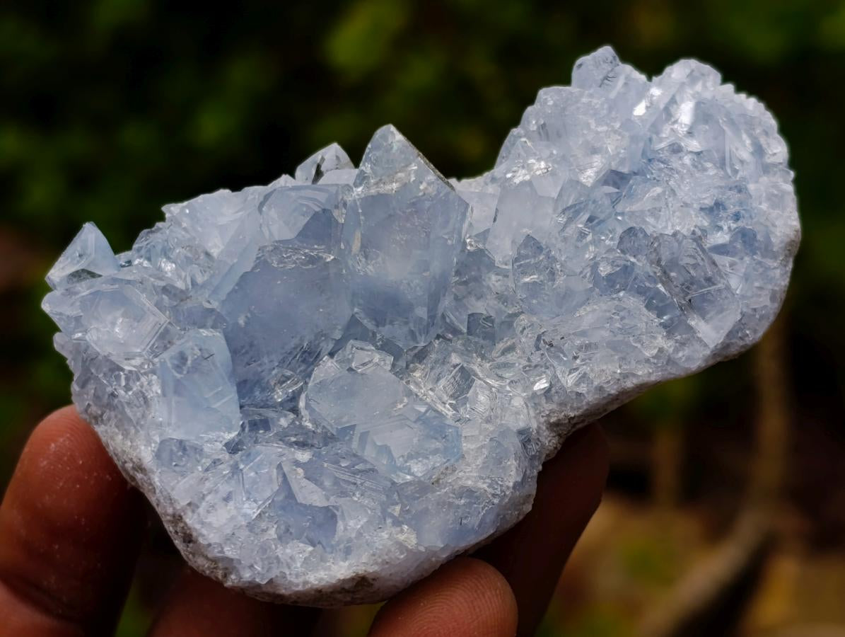 Natural Blue Celestite Specimens x 12 From Sakoany, Madagascar - Toprock Gemstones and Minerals 