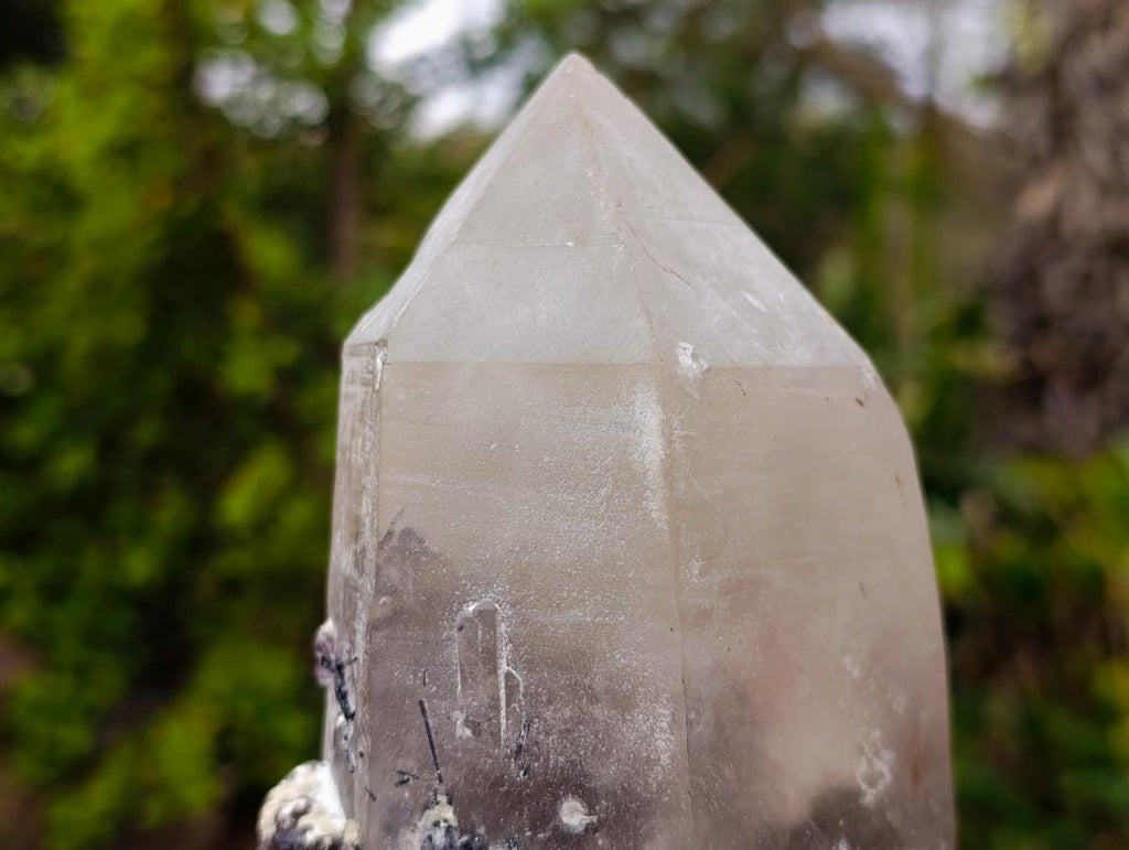 Natural Large Smokey Quartz Crystals with Associated Minerals x 2 From Erongo, Namibia - Toprock Gemstones and Minerals 
