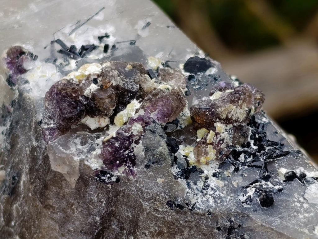Natural Large Smokey Quartz Crystals with Associated Minerals x 2 From Erongo, Namibia - Toprock Gemstones and Minerals 