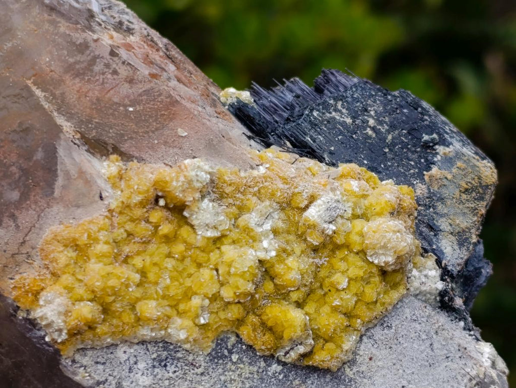 Natural Large Smokey Quartz Crystals with Associated Minerals x 2 From Erongo, Namibia - Toprock Gemstones and Minerals 