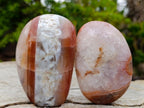Polished and Natural Red Shashe River Agate Standing Display Pieces x 6 From Shashe River, Zimbabwe - Toprock Gemstones and Minerals 