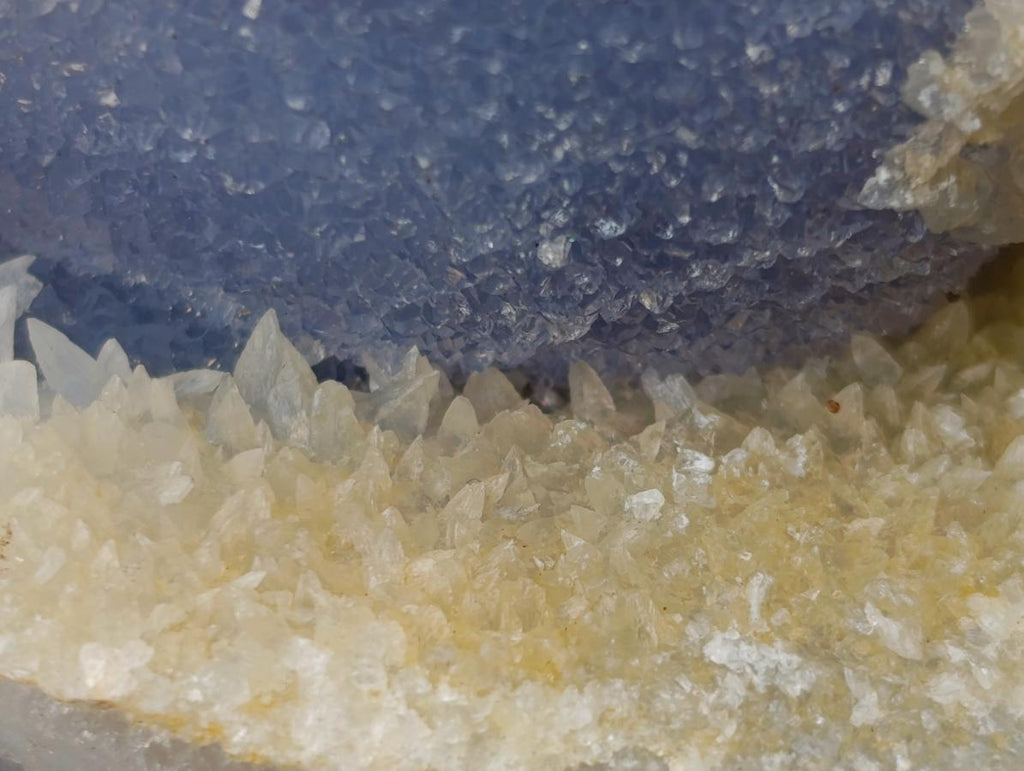 Natural Blue Lace Agate Geode Specimens x 12 From Nsanje, Malawi - Toprock Gemstones and Minerals 