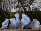 Natural Blue Lace Agate Geode Specimens x 12 From Nsanje, Malawi - Toprock Gemstones and Minerals 