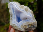 Natural Blue Lace Agate Geode Specimens x 12 From Nsanje, Malawi - Toprock Gemstones and Minerals 