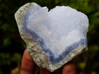 Natural Blue Lace Agate Geode Specimens x 12 From Nsanje, Malawi - Toprock Gemstones and Minerals 