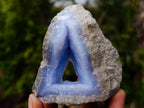 Natural Blue Lace Agate Geode Specimens x 12 From Nsanje, Malawi - Toprock Gemstones and Minerals 
