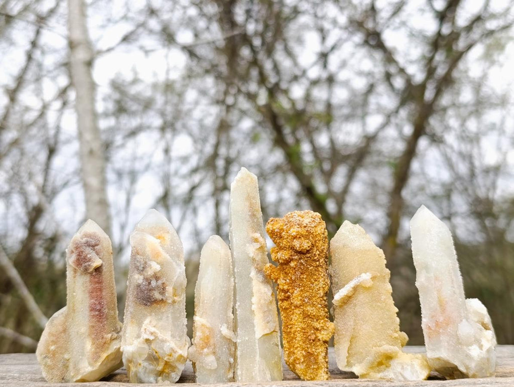 Natural Drusy Fairy Spirit Quartz Crystals and Clusters x 35 From Boekenhouthoek, South Africa - Toprock Gemstones and Minerals 