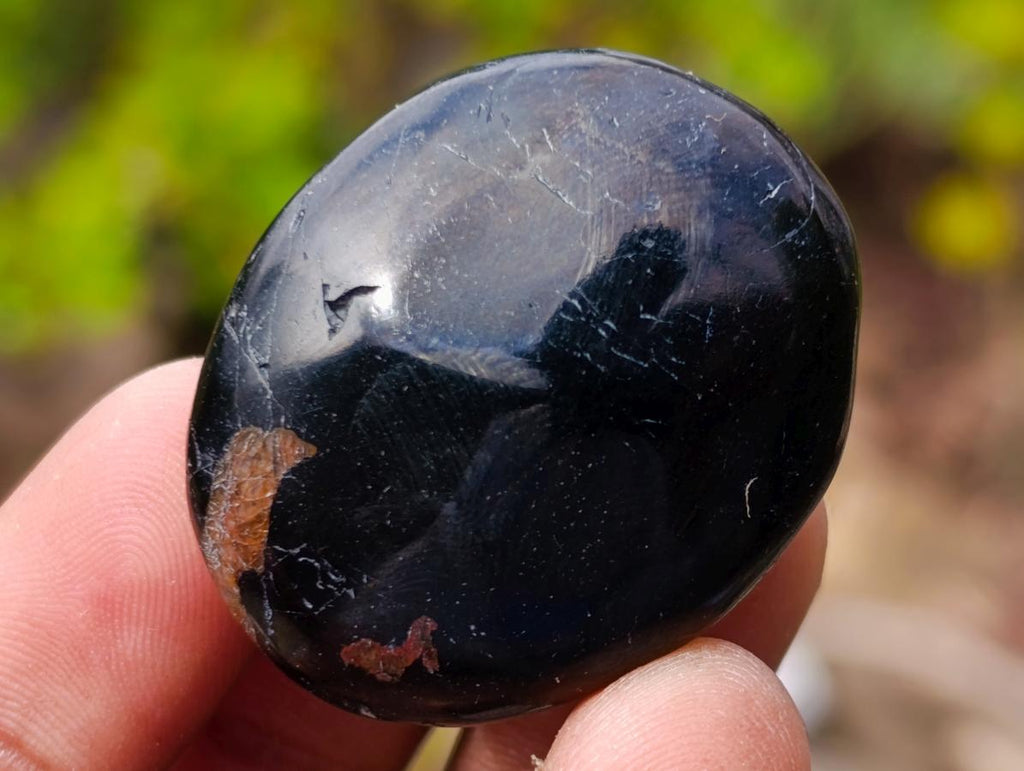 Polished Mini Black Tourmaline Jewellery Galets x 70 From Madagascar - Toprock Gemstones and Minerals 
