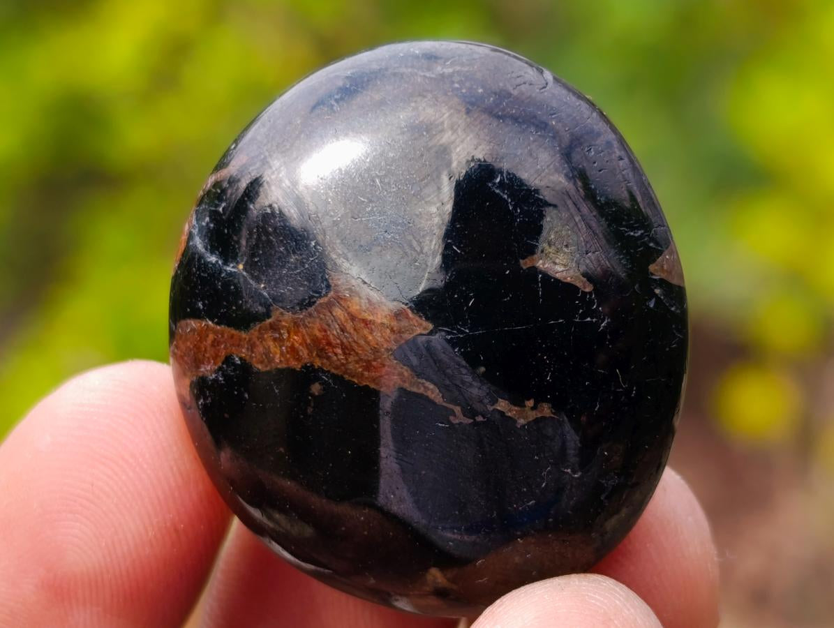 Polished Mini Black Tourmaline Jewellery Galets x 70 From Madagascar - Toprock Gemstones and Minerals 