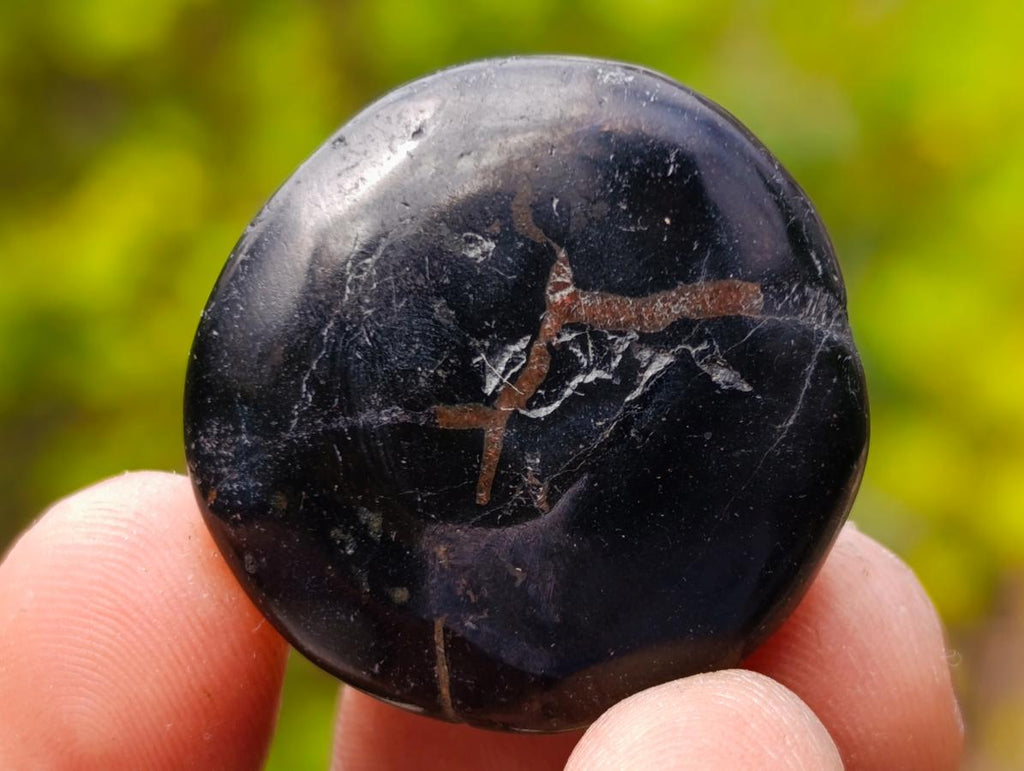 Polished Mini Black Tourmaline Jewellery Galets x 70 From Madagascar - Toprock Gemstones and Minerals 
