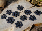 Polished Mini Black Tourmaline Jewellery Galets x 70 From Madagascar - Toprock Gemstones and Minerals 