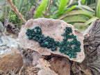 Natural Ball Malachite Specimens with Quartz on Dolomite Matrix x 1 From Mindingi Mine, Kambove, Congo - Toprock Gemstones and Minerals 