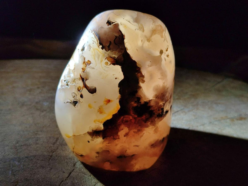 Polished and Natural Flower Agate Standing Display Pieces x 3 From Antsahalova, Madagascar - Toprock Gemstones and Minerals 