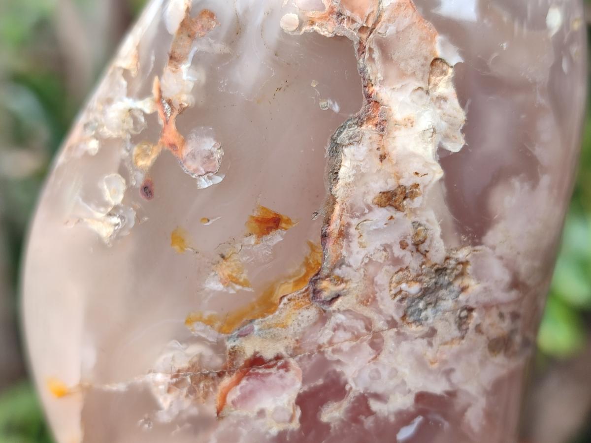 Polished and Natural Flower Agate Standing Display Pieces x 3 From Antsahalova, Madagascar - Toprock Gemstones and Minerals 