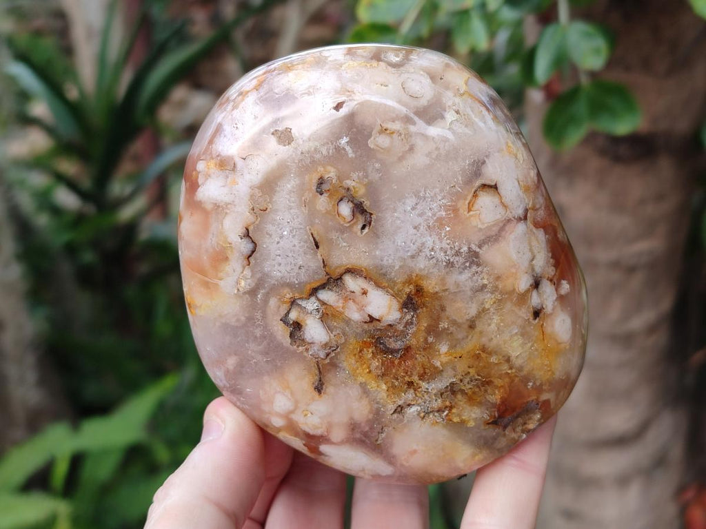 Polished and Natural Flower Agate Standing Display Pieces x 3 From Antsahalova, Madagascar - Toprock Gemstones and Minerals 