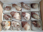 Natural Red Hematoid Quartz Crystals x 12 From Karoi, Zimbabwe - Toprock Gemstones and Minerals 