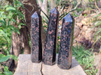 Polished Blue Speck Iolite Water Sapphire Display Crystals x 3 From Ambatofinandrahana, Madagascar - Toprock Gemstones and Minerals 