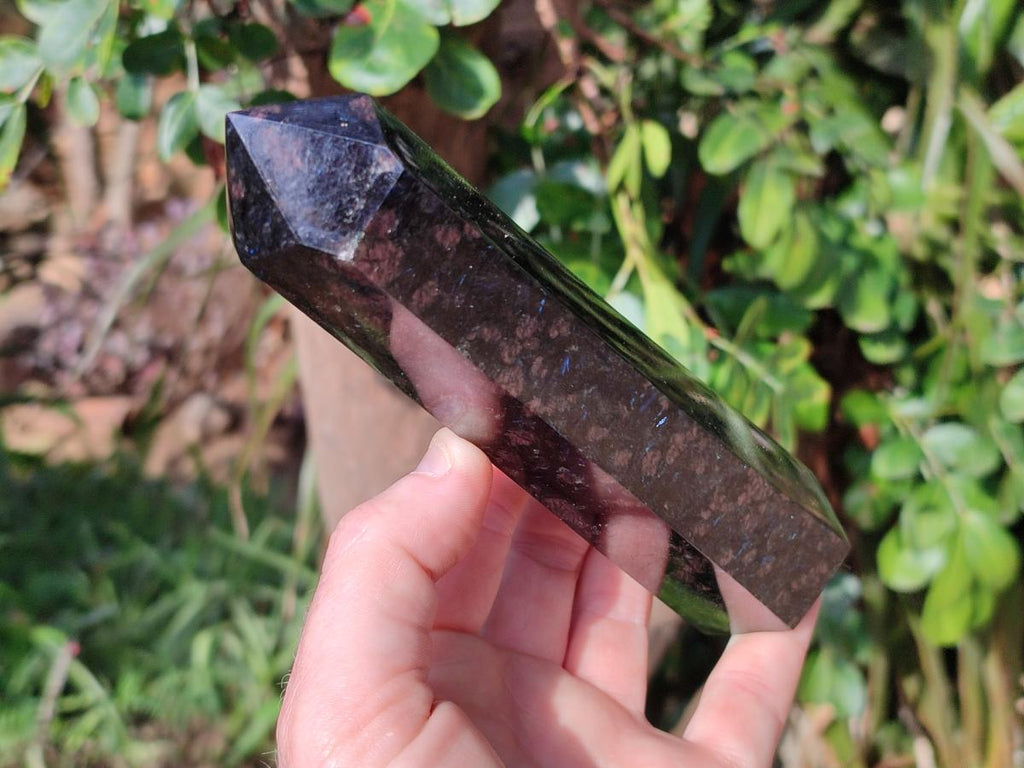 Polished Blue Speck Iolite Water Sapphire Display Crystals x 3 From Ambatofinandrahana, Madagascar - Toprock Gemstones and Minerals 