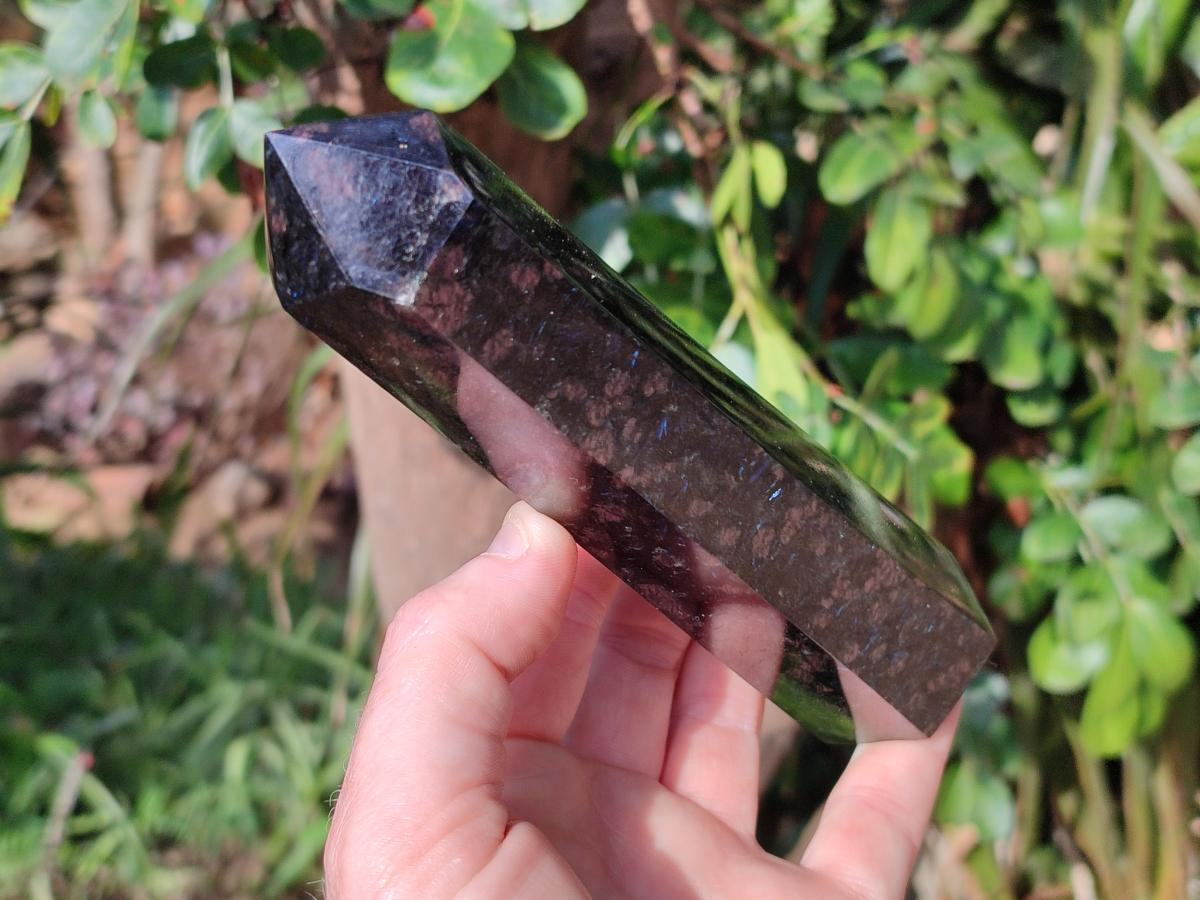 Polished Blue Speck Iolite Water Sapphire Display Crystals x 3 From Ambatofinandrahana, Madagascar - Toprock Gemstones and Minerals 