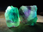 Natural Watermelon Fluorite Cobbed Specimens x 24 From Uis, Namibia - Toprock Gemstones and Minerals 
