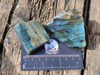 Polished One Side Labradorite Slices x 24 From Madagascar - Toprock Gemstones and Minerals 