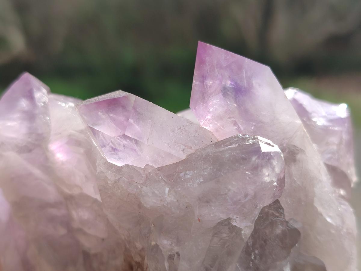 Natural Jacaranda Amethyst Clusters x 2 From Mumbwa, Zambia - Toprock Gemstones and Minerals 