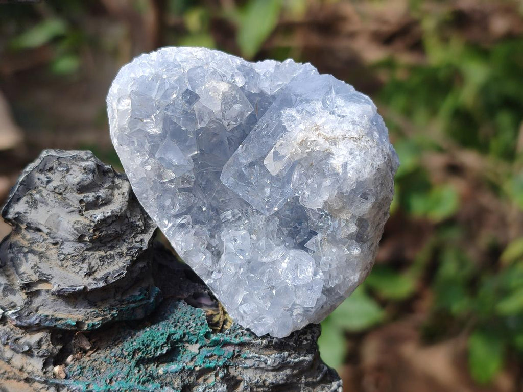 Natural Blue Celestite Specimens x 8 From Sakoany, Madagascar - Toprock Gemstones and Minerals 