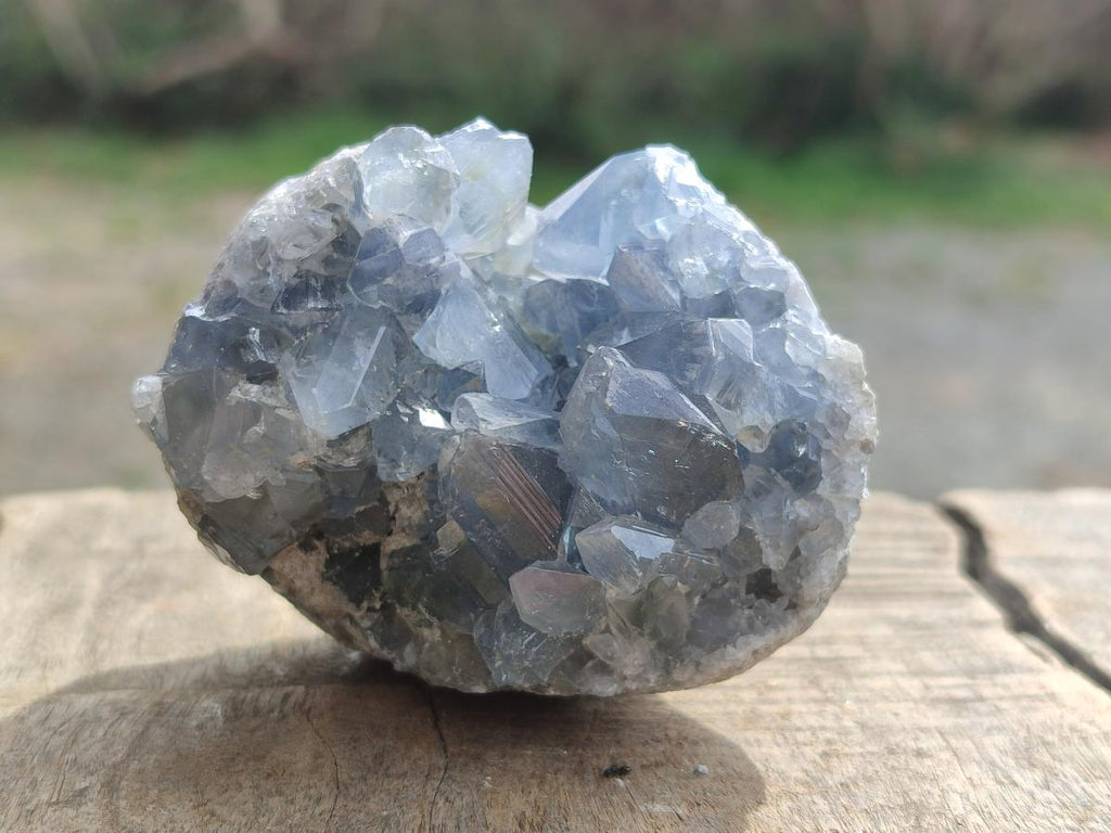 Natural Blue Celestite Specimens x 8 From Sakoany, Madagascar - Toprock Gemstones and Minerals 