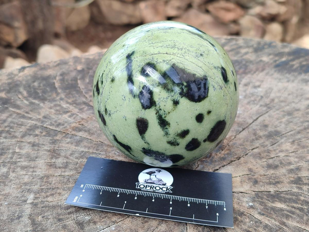 Polished Leopard Stone Spheres x 2 From Zimbabwe - Toprock Gemstones and Minerals 
