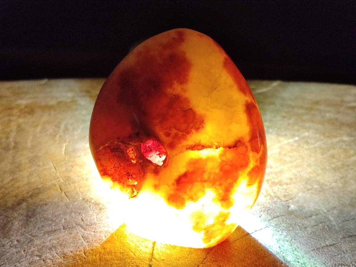 Polished and Natural Carnelian Agate Gemstone Standing Display Pieces x 3 From Madagascar - Toprock Gemstones and Minerals 