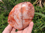 Polished and Natural Carnelian Agate Gemstone Standing Display Pieces x 3 From Madagascar - Toprock Gemstones and Minerals 