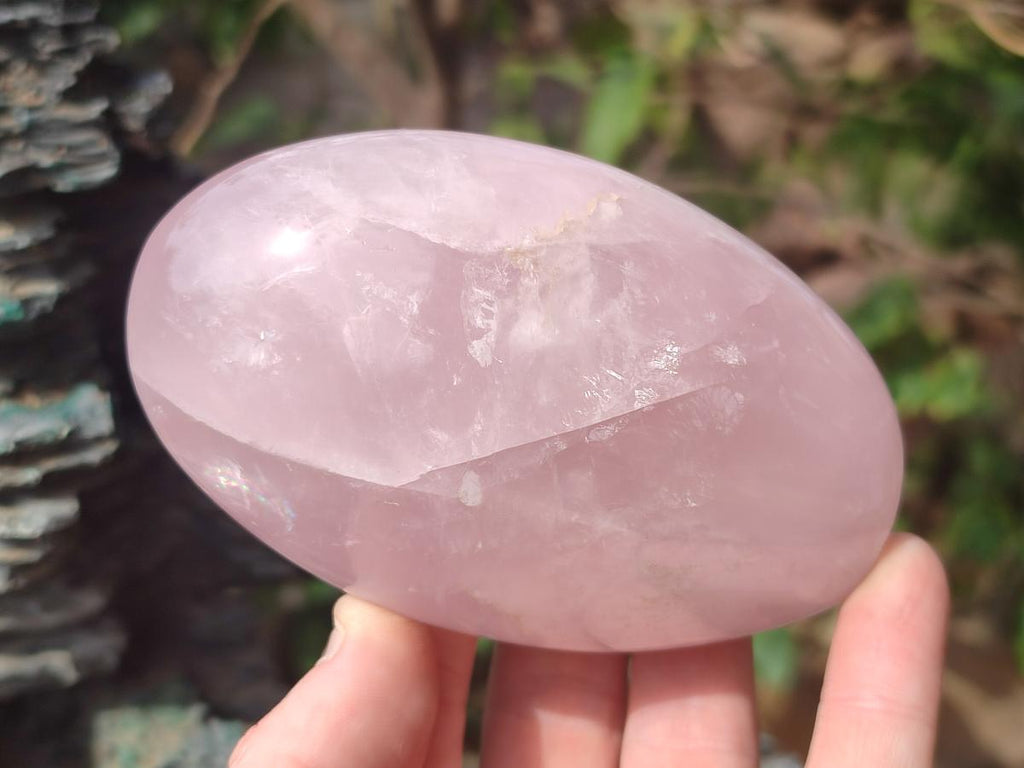 Polished Gemmy Rose Quartz Standing Display Pieces x 3 From Madagascar - Toprock Gemstones and Minerals 