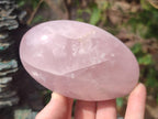 Polished Gemmy Rose Quartz Standing Display Pieces x 3 From Madagascar - Toprock Gemstones and Minerals 
