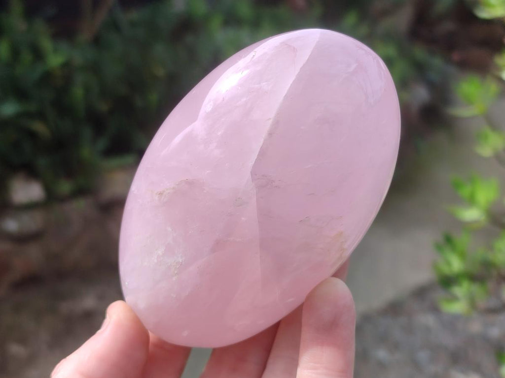 Polished Gemmy Rose Quartz Standing Display Pieces x 3 From Madagascar - Toprock Gemstones and Minerals 