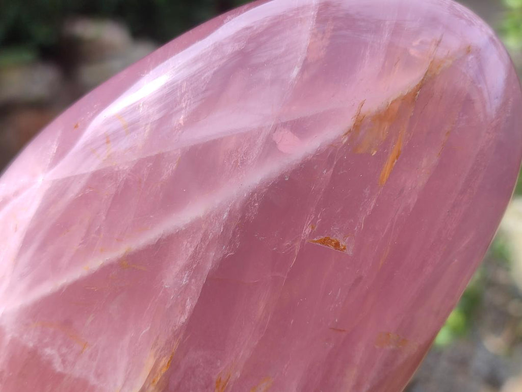 Polished Gemmy Rose Quartz Standing Display Pieces x 3 From Madagascar - Toprock Gemstones and Minerals 