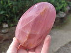 Polished Gemmy Rose Quartz Standing Display Pieces x 3 From Madagascar - Toprock Gemstones and Minerals 