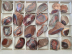 Polished One Side Red Shashe River Agate Nodules x 24 From Shashe River, Zimbabwe - Toprock Gemstones and Minerals 