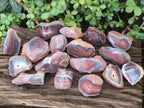 Polished One Side Red Shashe River Agate Nodules x 24 From Shashe River, Zimbabwe - Toprock Gemstones and Minerals 