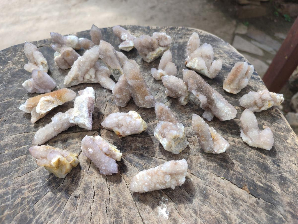 Natural Drusy Spirit Quartz Crystals x 35 From Boekenhouthoek, South Africa - Toprock Gemstones and Minerals 