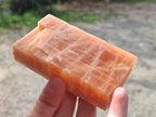 Natural Rhombohedral Sunset Orange Calcite Specimens x 12 From Spitzkop, Namibia - Toprock Gemstones and Minerals 