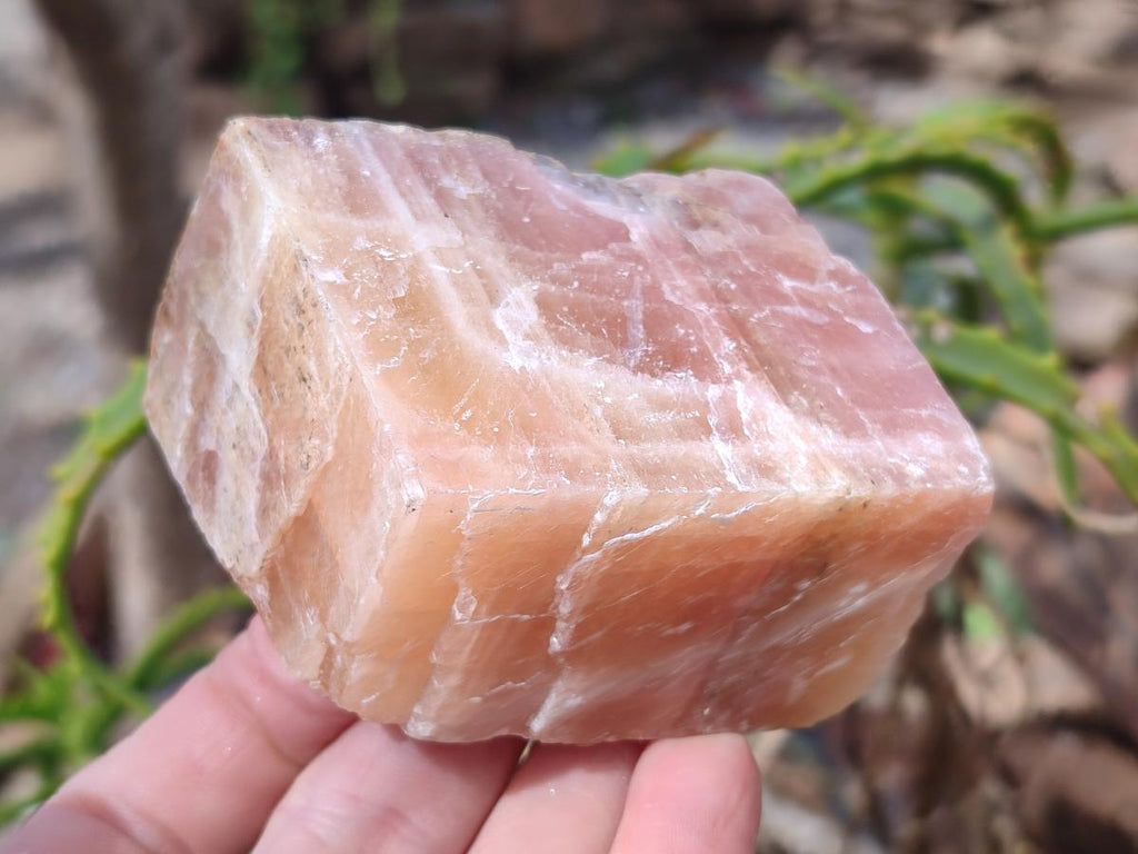 Natural Rhombohedral Sunset Orange Calcite Specimens x 12 From Spitzkop, Namibia - Toprock Gemstones and Minerals 