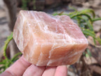 Natural Rhombohedral Sunset Orange Calcite Specimens x 12 From Spitzkop, Namibia - Toprock Gemstones and Minerals 