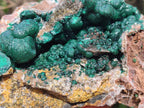 Natural Large Ball Malachite Specimen with Quartz on Dolomite x 1 From Mindingi Mine, Kambove, Congo - Toprock Gemstones and Minerals 