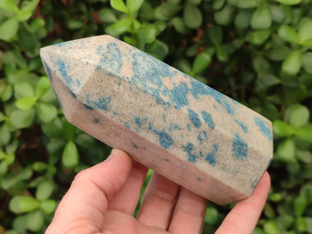 Polished Blue Spotted Spinel in Quartz Display Crystals x 3 From Madagascar - Toprock Gemstones and Minerals 