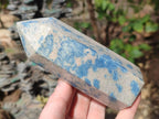 Polished Blue Spotted Spinel in Quartz Display Crystals x 3 From Madagascar - Toprock Gemstones and Minerals 