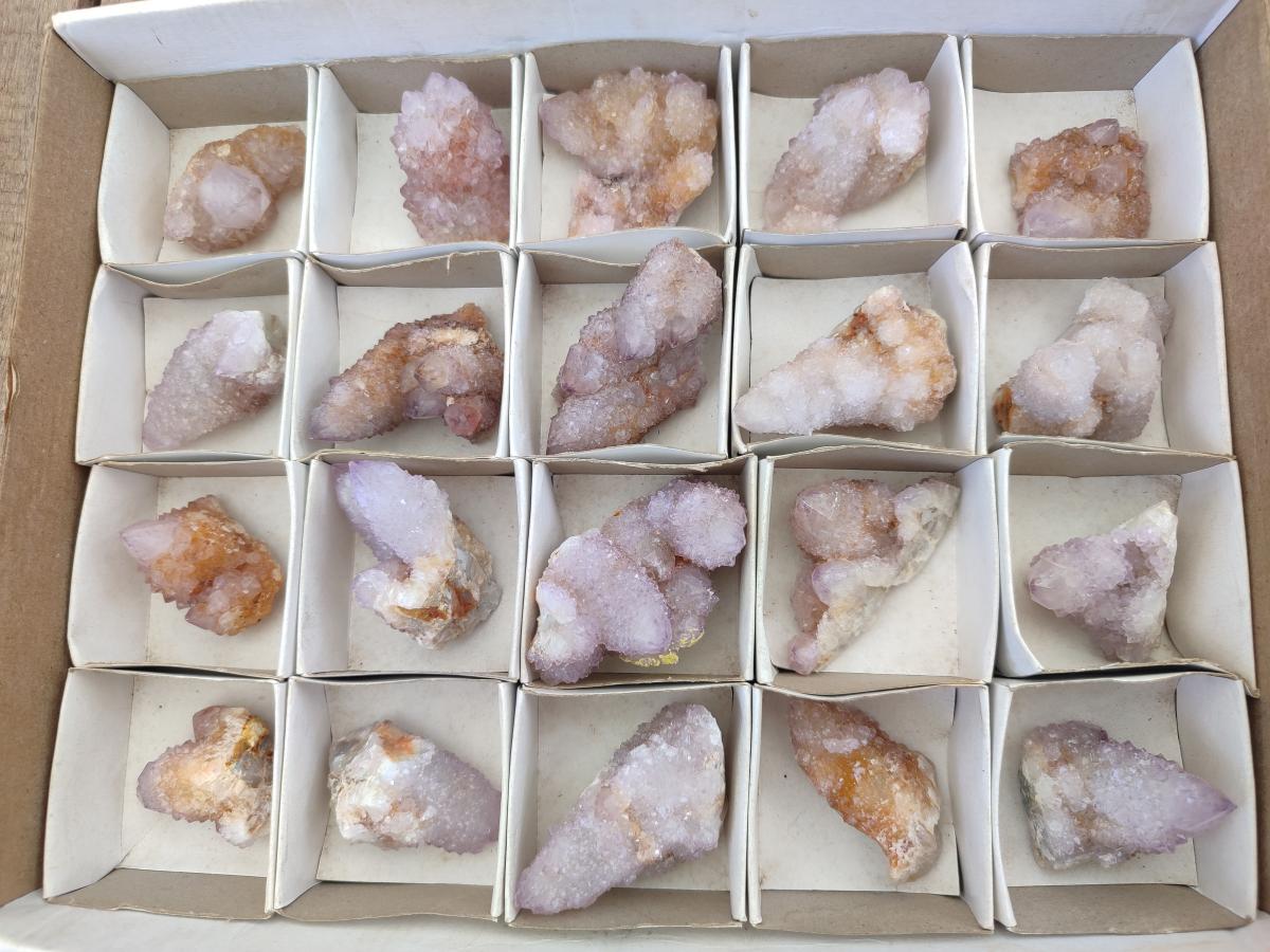 Natural Spirit Amethyst Crystals x 20 From Boekenhouthoek, South Africa - Toprock Gemstones and Minerals 