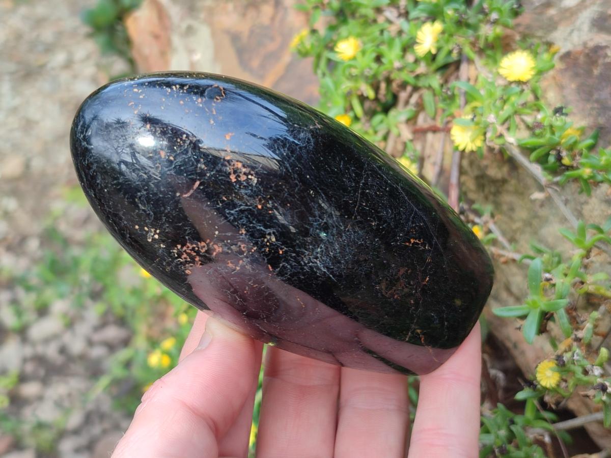 Polished Black Tourmaline Standing Display Pieces x 4 From Madagascar - Toprock Gemstones and Minerals 
