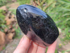 Polished Black Tourmaline Standing Display Pieces x 4 From Madagascar - Toprock Gemstones and Minerals 